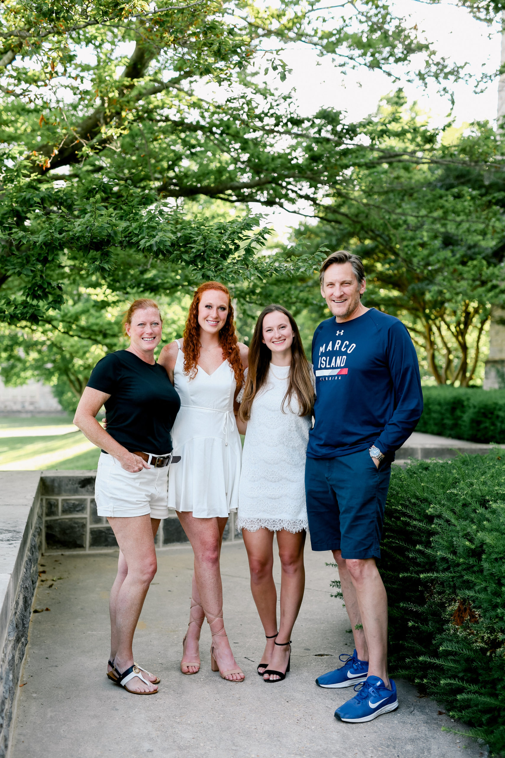 Family group portraits celebrating college graduation in Blacksburg, VA