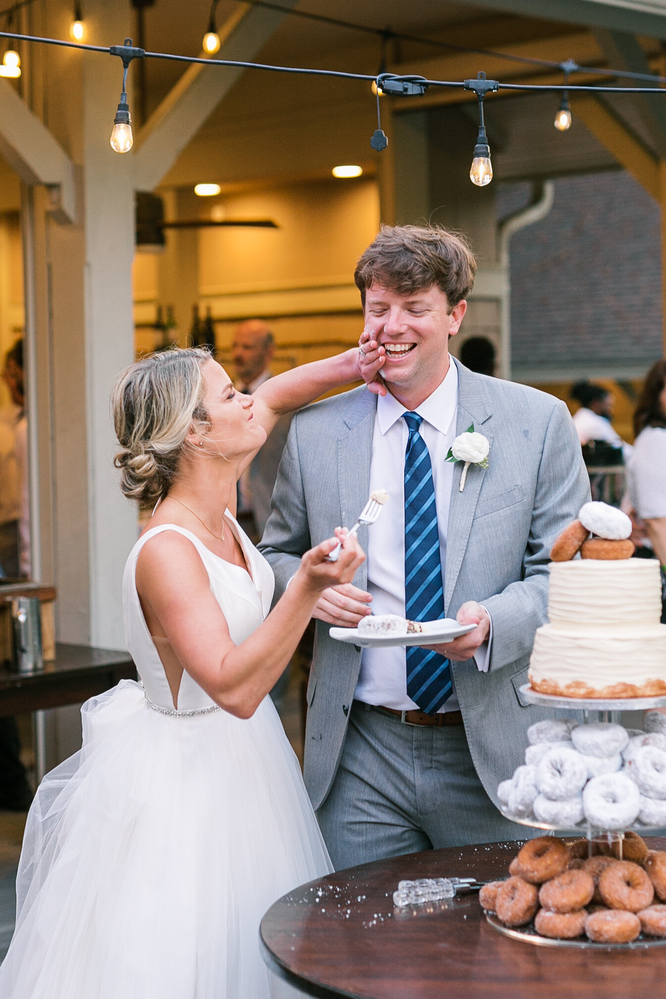 First cake cutting inspiration for South Carolina wedding.