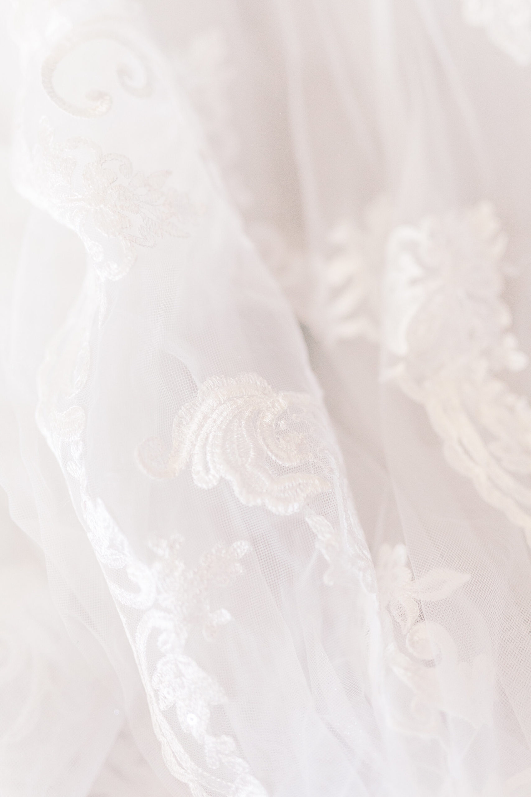 Lace details of stunning wedding dress for Hilton Head wedding in South Carolina.
