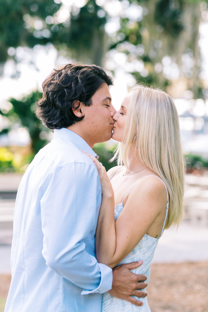 Sweet couple takes engagement photos in Hilton Head Island