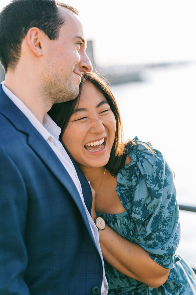 Loving couple shares sweet moment during Charleston engagement