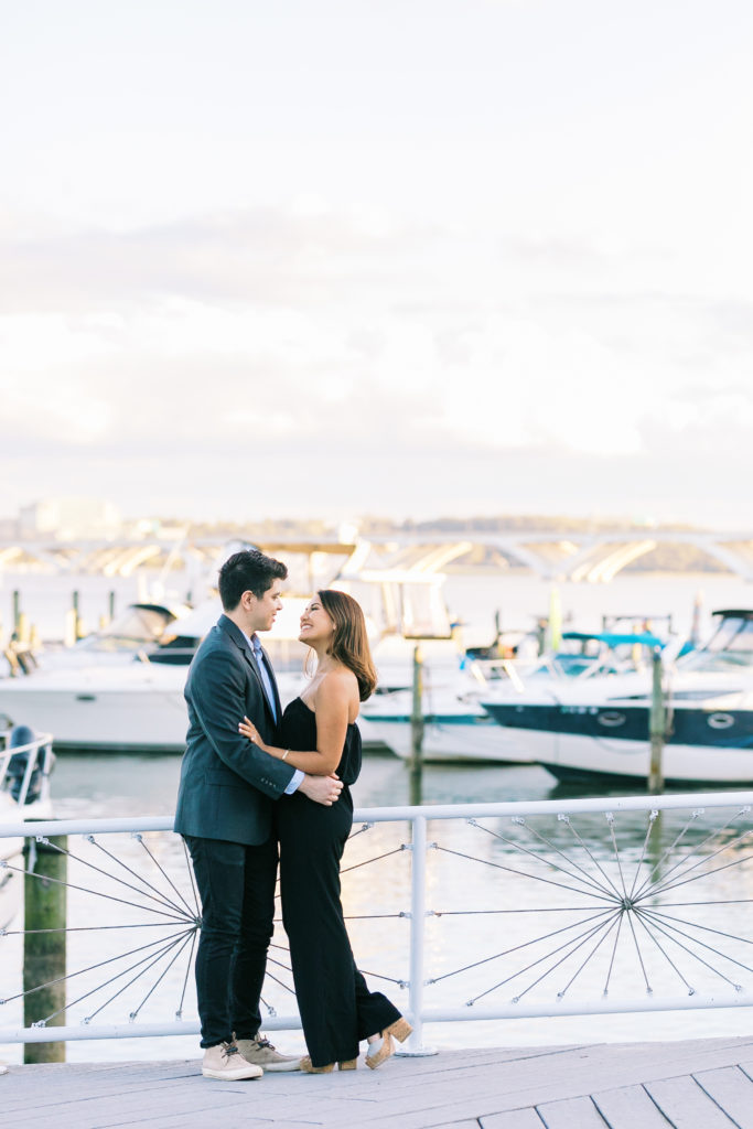Old Town Alexandria Waterfront engagement photos