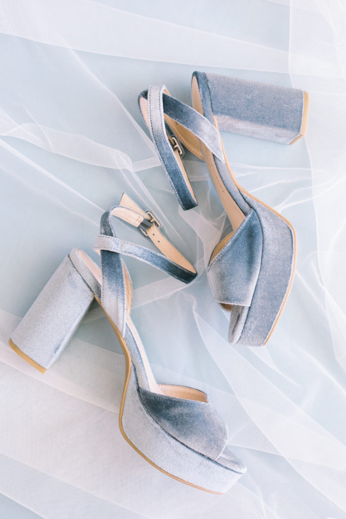 Bridal shoe inspiration for Charleston oceanfront wedding