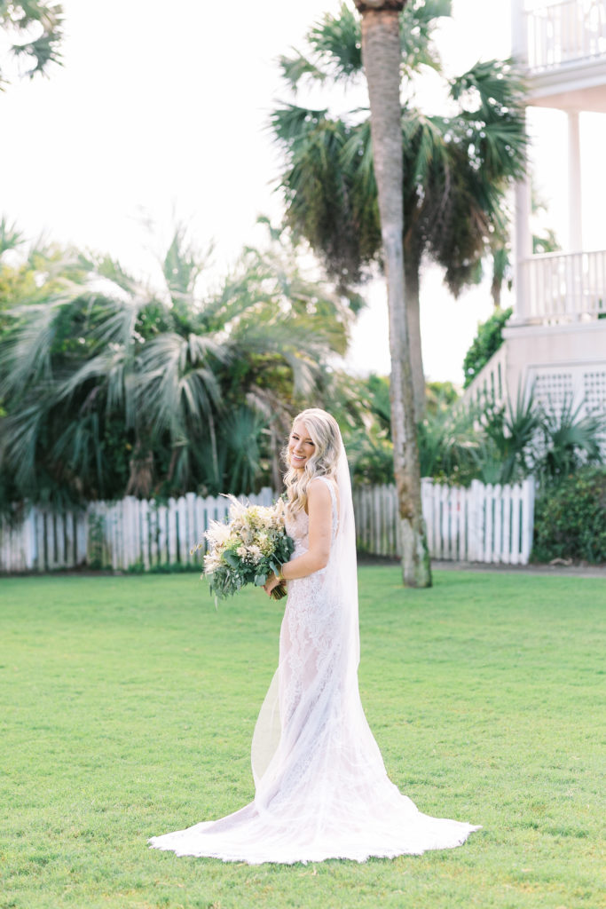 Timeless bride for stunning seaside Charleston wedding