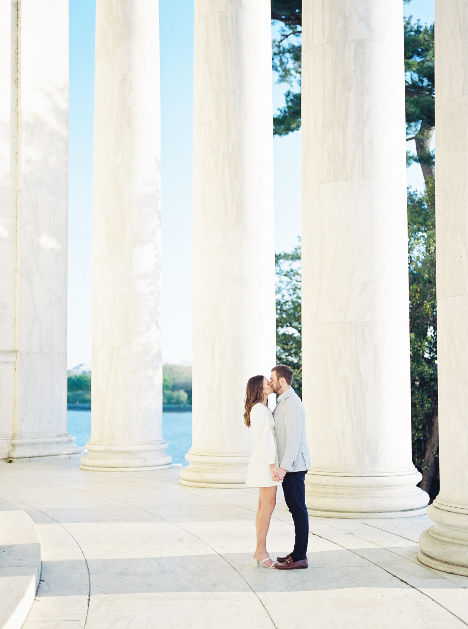 Destination fine art wedding photographer Washington D.C. engagement photos