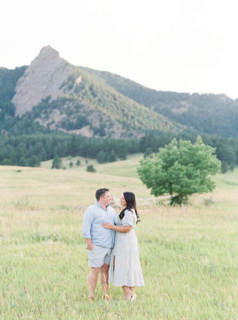 Epic mountainside Colorado engagement photos in Boulder County