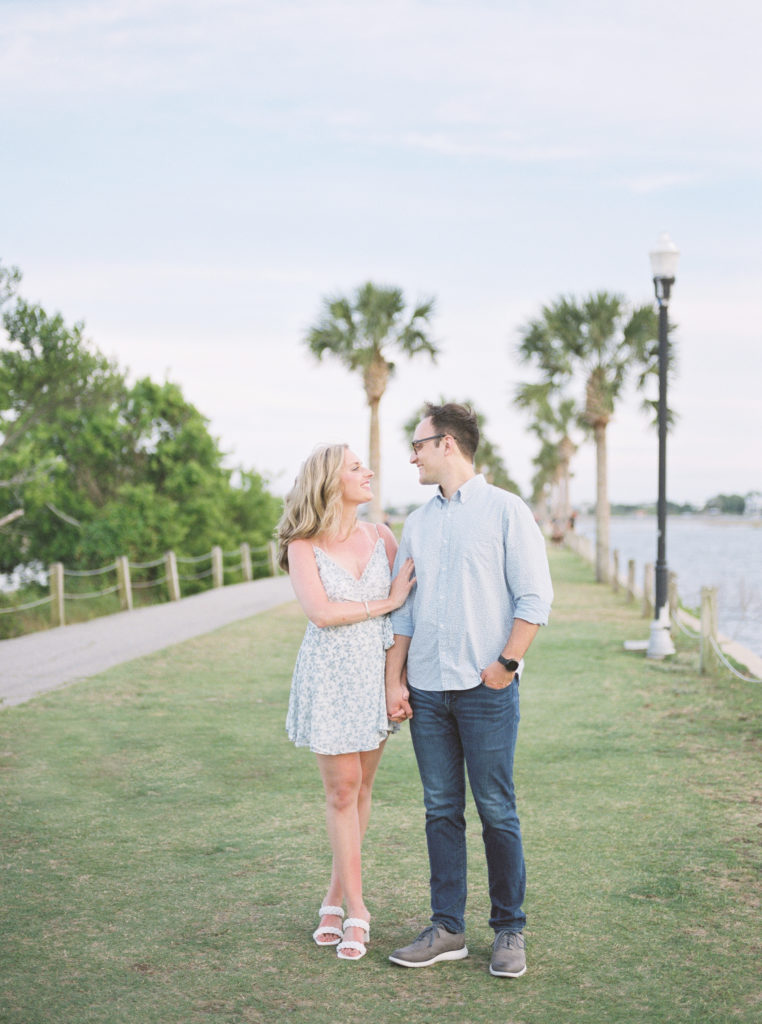 Charleston engagement photographer documents destination engagement session for sweet couple