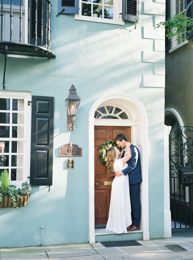 Tradd Street engagement photo inspiration from best Charleston wedding photographer
