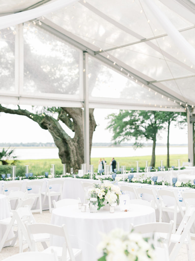 Lowndes Grove tented wedding reception