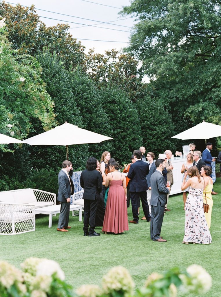 Merrimon-Wynne house outdoor wedding ceremony