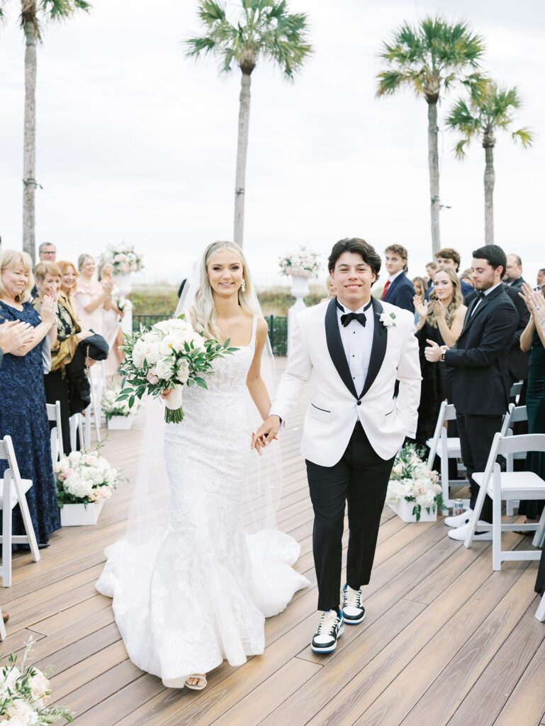 Westin Hilton Head wedding ceremony at the Oceanfront Deck