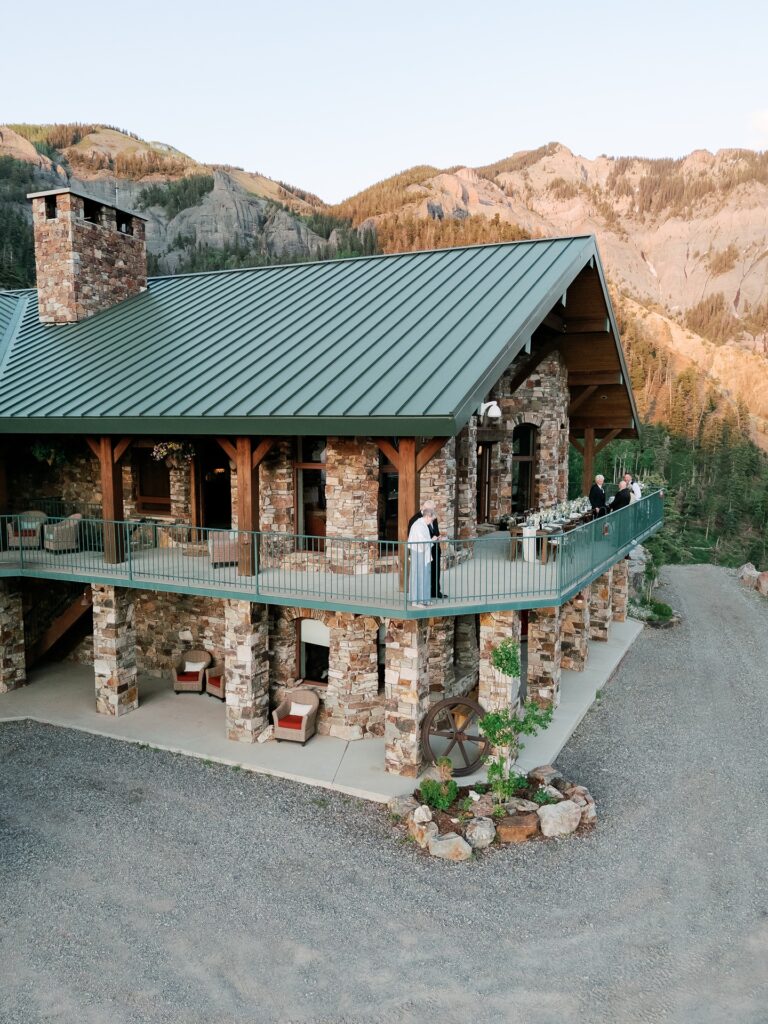 Wedding celebration at Gold Mountain Ranch in the San Juan Mountains