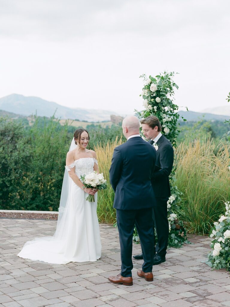 Estate wedding ceremony at The Manor House in Colorado