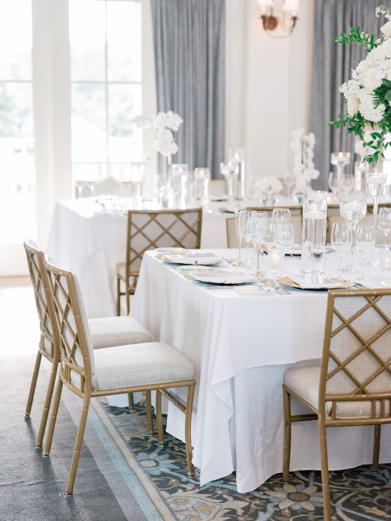 Oak Ballroom wedding reception at Montage Palmetto Bluff