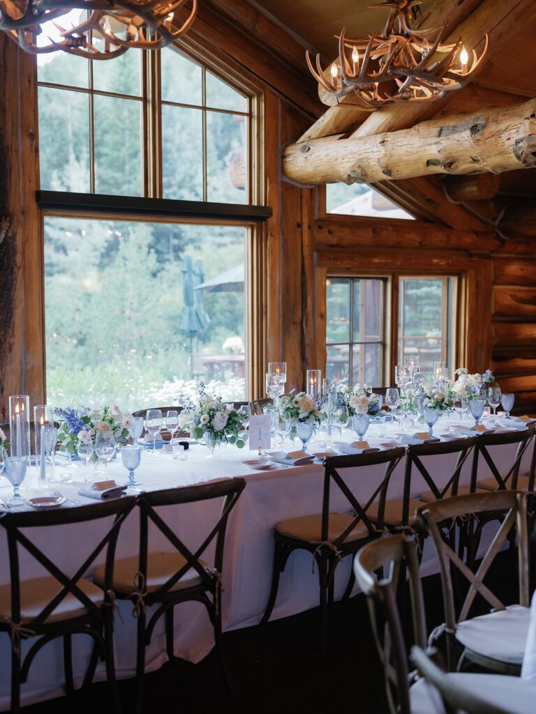 Pine Creek Cookhouse Aspen wedding venue in mountain lodge setting