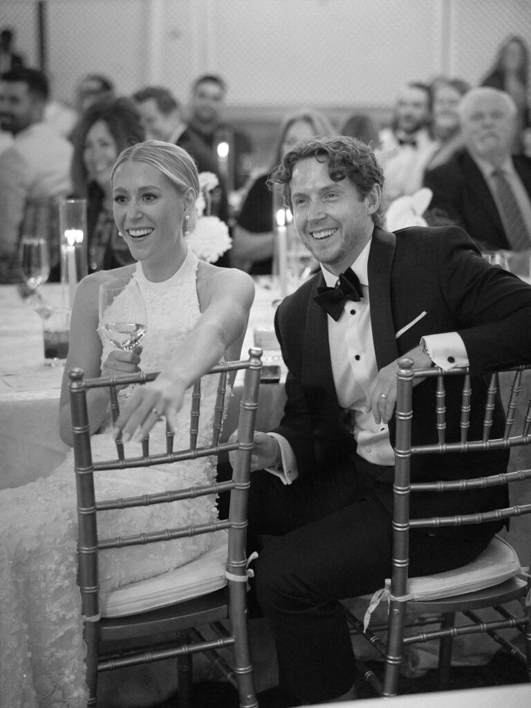 Al fresco wedding dinner at the St Julien Hotel and Spa in Boulder under market lights